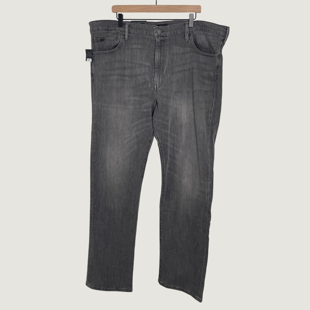 Polo Ralph Lauren Hampton Jeans Mens 44x36 Gray NWT Relaxed Straight Stretch